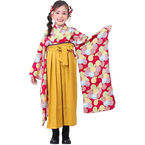 子供袴　卒園式用 arisana 袴セット 袴 卒園式 幼稚園 「簡単着付け袴フルセット